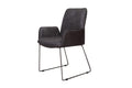 Chairs Armchairs and Accent Chairs - 25" X 25" X 35" Grey Foam Metal Fabric Plywood Arm Chair HomeRoots
