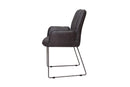 Chairs Armchairs and Accent Chairs - 25" X 25" X 35" Grey Foam Metal Fabric Plywood Arm Chair HomeRoots