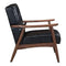 Chairs Armchairs and Accent Chairs - 27.2" X 32.1" X 32.9" Black Rocky Arm Chair HomeRoots