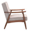 Chairs Armchairs and Accent Chairs - 27.2" x 32.1" x 32.9" Putty, Poly Linen, Rubberwood, Arm Chair HomeRoots