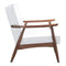 Chairs Armchairs and Accent Chairs - 27.2" X 32.1" X 32.9" White Rocky Arm Chair HomeRoots