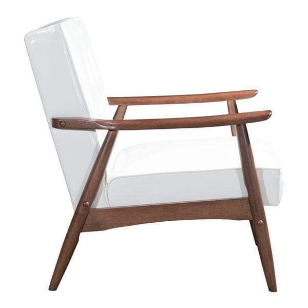 Chairs Armchairs and Accent Chairs - 27.2" X 32.1" X 32.9" White Rocky Arm Chair HomeRoots