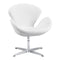 Chairs Armchairs and Accent Chairs - 28" X 26.8" X 30" White Leatherette Arm Chair HomeRoots