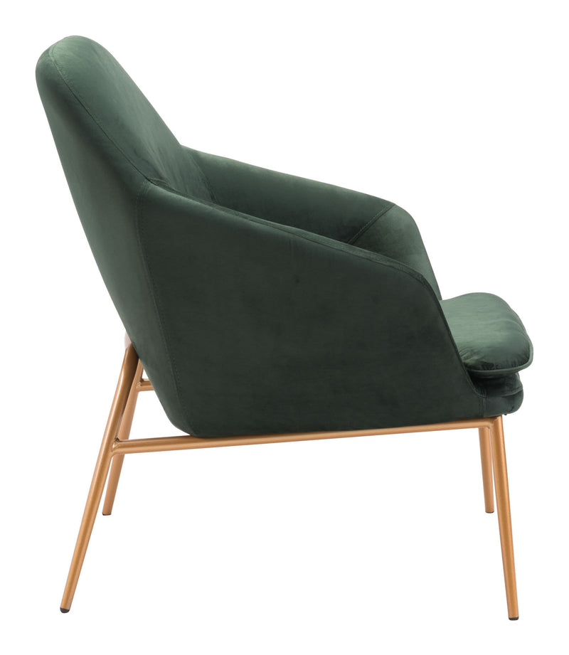 Chairs Armchairs and Accent Chairs - 28" x 29.5" x 33.9" Green, Velvet, Metal, Arm Chair HomeRoots