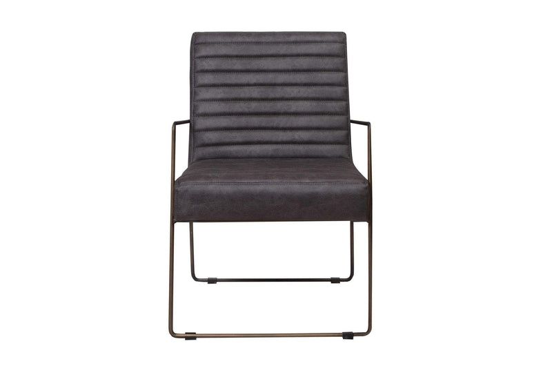Chairs Armchairs and Accent Chairs - 30" X 22" X 32" Grey Foam Metal Fabric Plywood Arm Chair HomeRoots