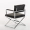 Chairs Armchairs and Accent Chairs - 33" Black Leatherette and Steel Dining Arm Chair HomeRoots