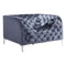 Chairs Armchairs and Accent Chairs - 45.5" X 36.5" X 28" Gray Velvet Arm Chair HomeRoots