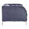 Chairs Armchairs and Accent Chairs - 45.5" X 36.5" X 28" Gray Velvet Arm Chair HomeRoots