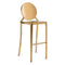 Chairs Bar Height Chairs - 18.9" X 19.3" X 44.9" 2 Pcs Gold Polished Stainless Steel Bar Chair HomeRoots