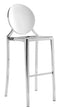 Chairs Bar Height Chairs - 18.9" x 19.3" x 44.9" Stainless Steel, Polished Stainless Steel, Bar Chair - Set of 2 HomeRoots