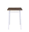 Chairs Bar Stool Chairs - 30" X 30" X 42" Oak And Chrome Bar Table HomeRoots