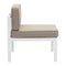 Chairs Beach Lounge Chair - 24.4" X 26" X 29.5" 2 Pcs White And Taupe Middle Sunroof Fabric Beach Chair HomeRoots