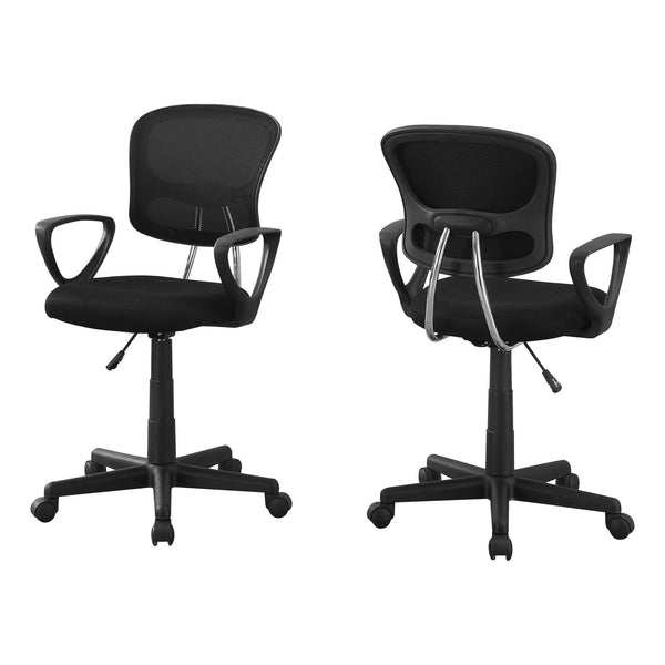 Chairs Best Office Chair - 21'.5" x 23" x 33" Black, Foam, Metal, Polypropylene, Polyester - Office Chair HomeRoots