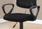 Chairs Best Office Chair - 21'.5" x 23" x 33" Black, Foam, Metal, Polypropylene, Polyester - Office Chair HomeRoots