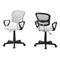 Chairs Best Office Chair - 21'.5" x 23" x 33" White, Foam, Metal, Polypropylene, Polyester - Office Chair HomeRoots