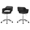 Chairs Best Office Chair - 21" x 22'.5" x 29" Black/Chrome, Metal, Hydraulic, Lift Base - Office Chair HomeRoots