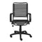 Chairs Best Office Chair - 23.04" X 25.6" X 41.74" Black Flat Bungie Cords High Back Office Chair with Graphite Black Frame and Base HomeRoots
