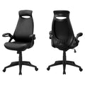 Chairs Best Office Chair - 23'.75" x 28" x 93'.75" Black, Foam, Metal, Nylon - Multi Position Office Chair HomeRoots