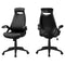 Chairs Best Office Chair - 23'.75" x 28" x 93'.75" Black, Foam, Metal, Nylon - Multi Position Office Chair HomeRoots