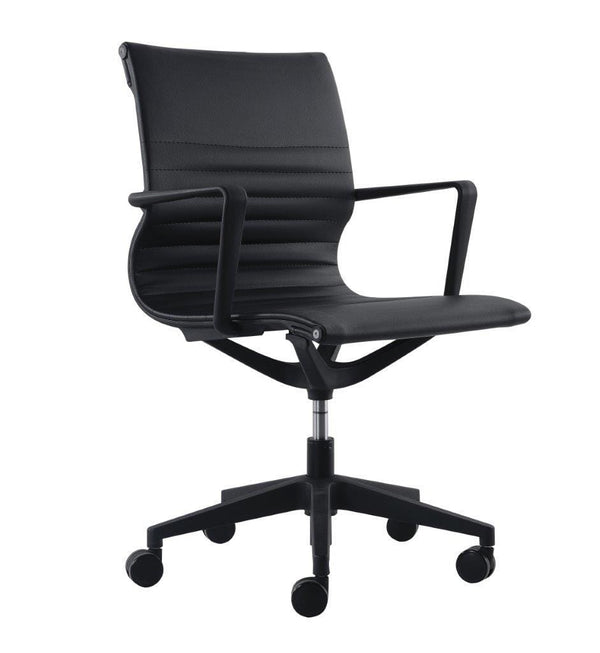 Chairs Best Office Chair - 23.8" x 20.8" x 35.8" Black Mesh Flex Tilt Chair HomeRoots