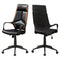 Chairs Best Office Chair - 24'.5" x 25" x 95'.5" Black, Brown, Foam, Metal Leather-Look - Office Chair HomeRoots