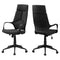 Chairs Best Office Chair - 24'.5" x 25" x 95'.5" Black, Foam, Metal, Nylon - High Back Office Chair HomeRoots