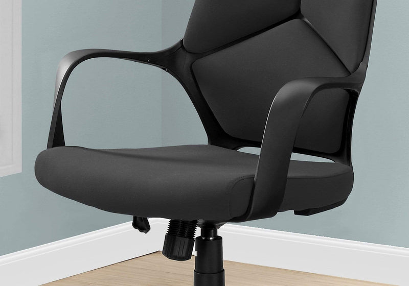 Chairs Best Office Chair - 24'.5" x 25" x 95'.5" Black, Foam, Metal, Nylon - High Back Office Chair HomeRoots