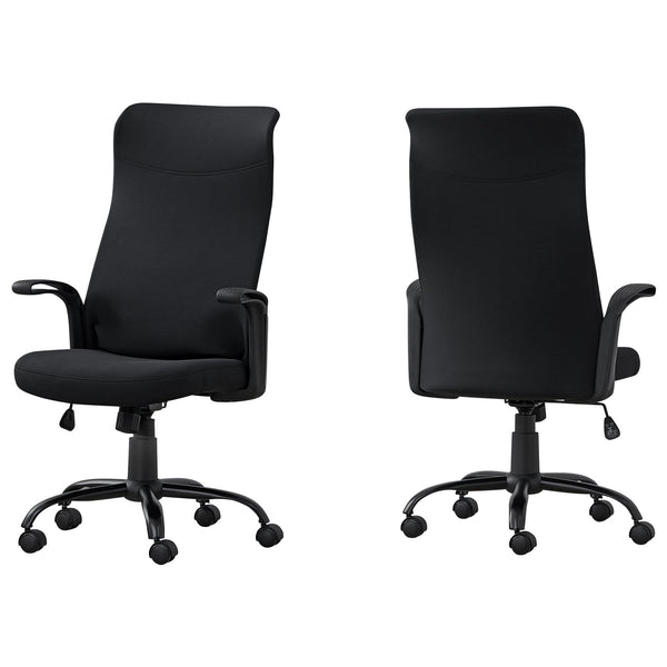 Chairs Best Office Chair - 24'.75" x 24" x 83'.5" Black/Black, Fabric Multi Position - Office Chair HomeRoots