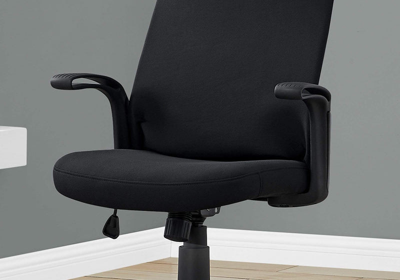 Chairs Best Office Chair - 24'.75" x 24" x 83'.5" Black/Black, Fabric Multi Position - Office Chair HomeRoots
