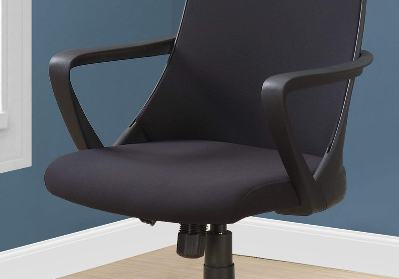 Chairs Best Office Chair - 24" x 22'.5" x 78" Black, Foam, Mdf, Metal - Multi Position Office Chair HomeRoots