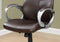Chairs Best Office Chair - 25'.2" x 26" x 47'.5" Brown, Foam, Metal, Nylon - Office Chair High Back Executive HomeRoots