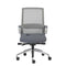 Chairs Best Office Chair - 25.99" X 24.81" X 42.92" Gray Mesh Back Office Chair with Polished Aluminum Base HomeRoots