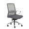 Chairs Best Office Chair - 25.99" X 24.81" X 42.92" Gray Mesh Back Office Chair with Polished Aluminum Base HomeRoots