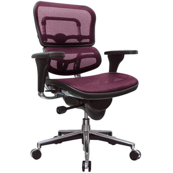 Chairs Best Office Chair - 26.5" x 29" x 39.5" Plum Red Mesh Chair HomeRoots