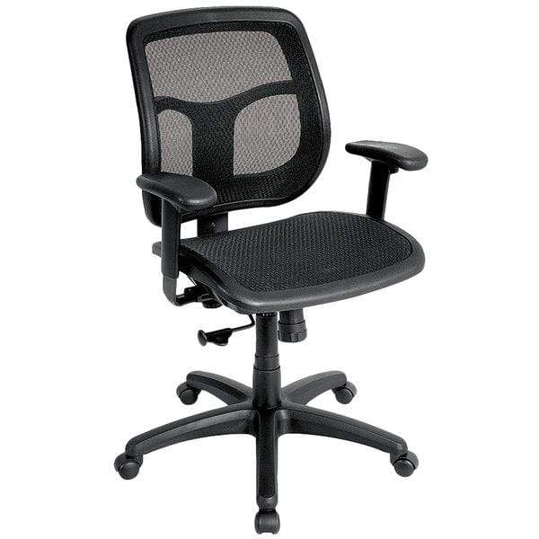 Chairs Best Office Chair - 26" x 20" x 36" Black Mesh Chair HomeRoots
