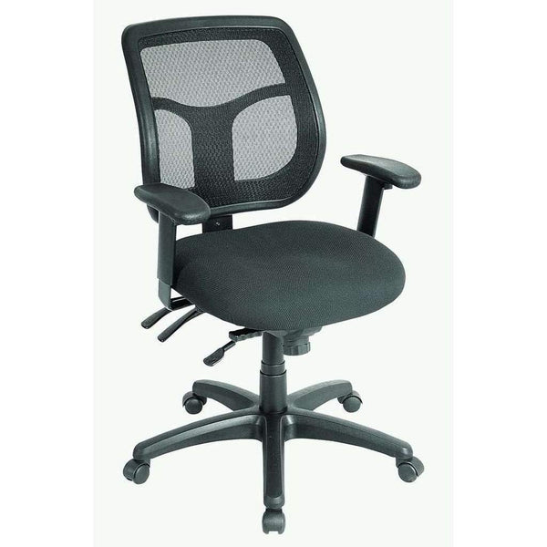 Chairs Best Office Chair - 26" x 20" x 36" Black Mesh / Fabric Chair HomeRoots