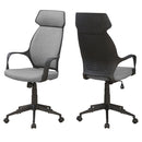 Chairs Best Office Chair - 26" x 25" x 96" Grey, Foam, Polypropylene, Microfiber - High Back Office Chair HomeRoots