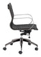 Chairs Best Office Chair - 27" x 27" x 34.3" Black, Velvet, Stainless Steel, Office Chair HomeRoots