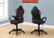 Chairs Best Office Chair - 46" Black and Red Fabric, MDF, Metal, Polypropylene Multi Position Office Chair HomeRoots