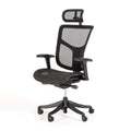 Chairs Best Office Chair - 52" Black Plastic and Aluminum Office Chair HomeRoots