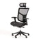 Chairs Best Office Chair - 52" Black Plastic and Aluminum Office Chair HomeRoots