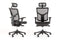Chairs Best Office Chair - 52" Black Plastic and Aluminum Office Chair HomeRoots