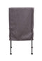 Chairs Black Accent Chair - 20" X 18" X 35" Black Metal Polyester Linen Dining Chair HomeRoots