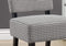 Chairs Black Accent Chair - 27'.5" x 22'.75" x 31'.5" Light Grey, Black, Foam, Solid Wood, Polyester - Accent Chair HomeRoots