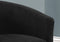 Chairs Black Accent Chair - 28" x 30'.25" x 29'.5" Black, Swivel, Abstract Velvet - Accent Chair HomeRoots