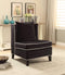 Chairs Black Accent Chair - 29" X 32" X 39" Black Leather Accent Chair HomeRoots