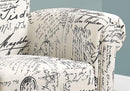 Chairs Black Accent Chair - 42" x 51" x 51'.5" Beige, Black, Foam, Solid Wood, Cotton, Linen - 2pcs Accent Chair Set HomeRoots
