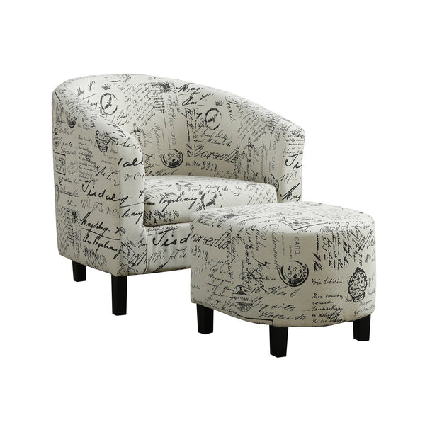 Chairs Black Accent Chair - 45'.5" x 49" x 45'.5" Beige, Black, Foam, Solid Wood, Cotton, Linen - Accent Chair HomeRoots