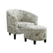 Chairs Black Accent Chair - 45'.5" x 49" x 45'.5" Beige, Black, Foam, Solid Wood, Cotton, Linen - Accent Chair HomeRoots