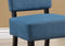 Chairs Blue Accent Chair - 27'.5" x 22'.75" x 31'.5" Blue, Foam, Solid Wood, Polyester - Accent Chair HomeRoots